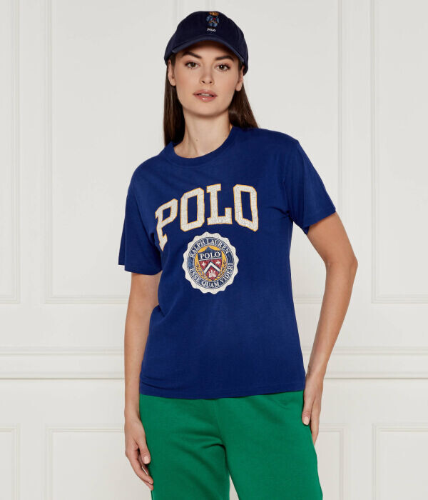 

Футболка Polo Ralph Lauren с объемным логотипом, синий