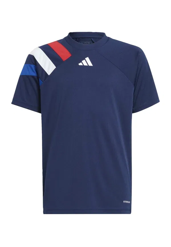 Футболка Adidas Performance Fortore 23 print, темно-синий, колледж-красный, белый, королевский синий — фото 3