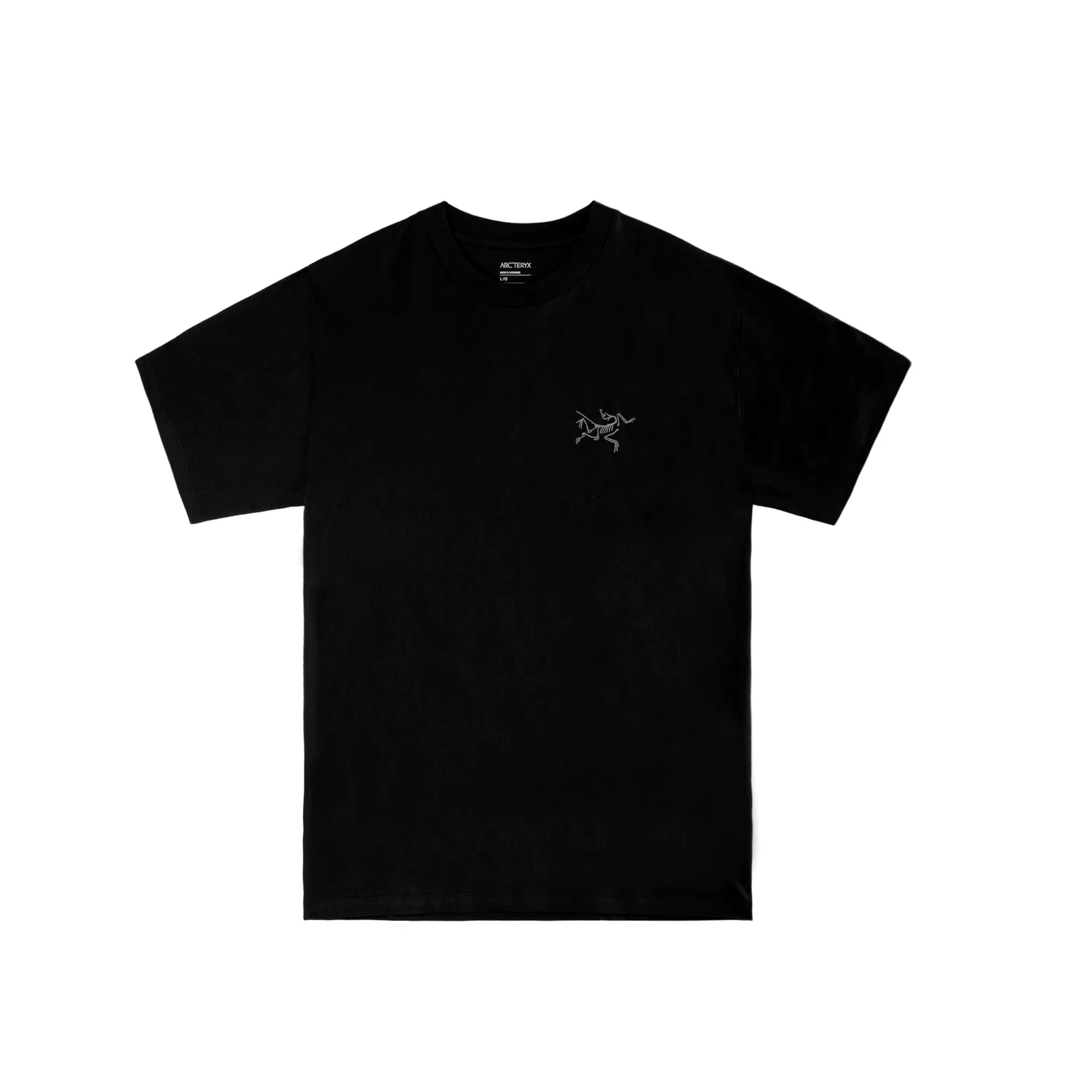 Футболка хлопковая KRAGG SL с логотипом Arcteryx черная — фото 4