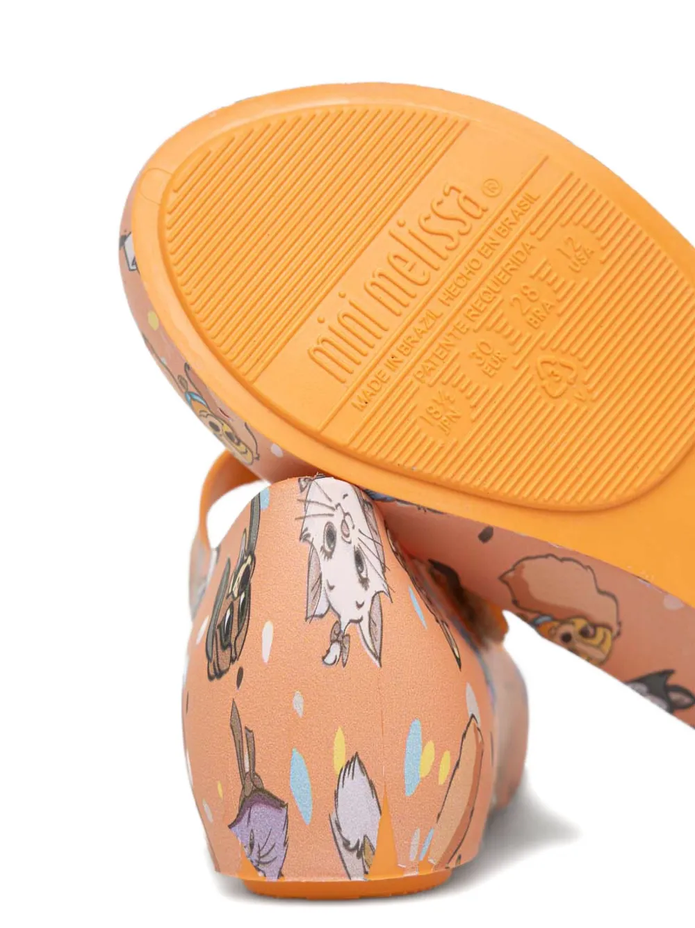 Балетки с принтом из коллаборации с Disney Melissa, оранжевый — фото 3