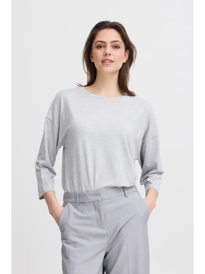 

Лонгслив b.young Longsleeve, серый