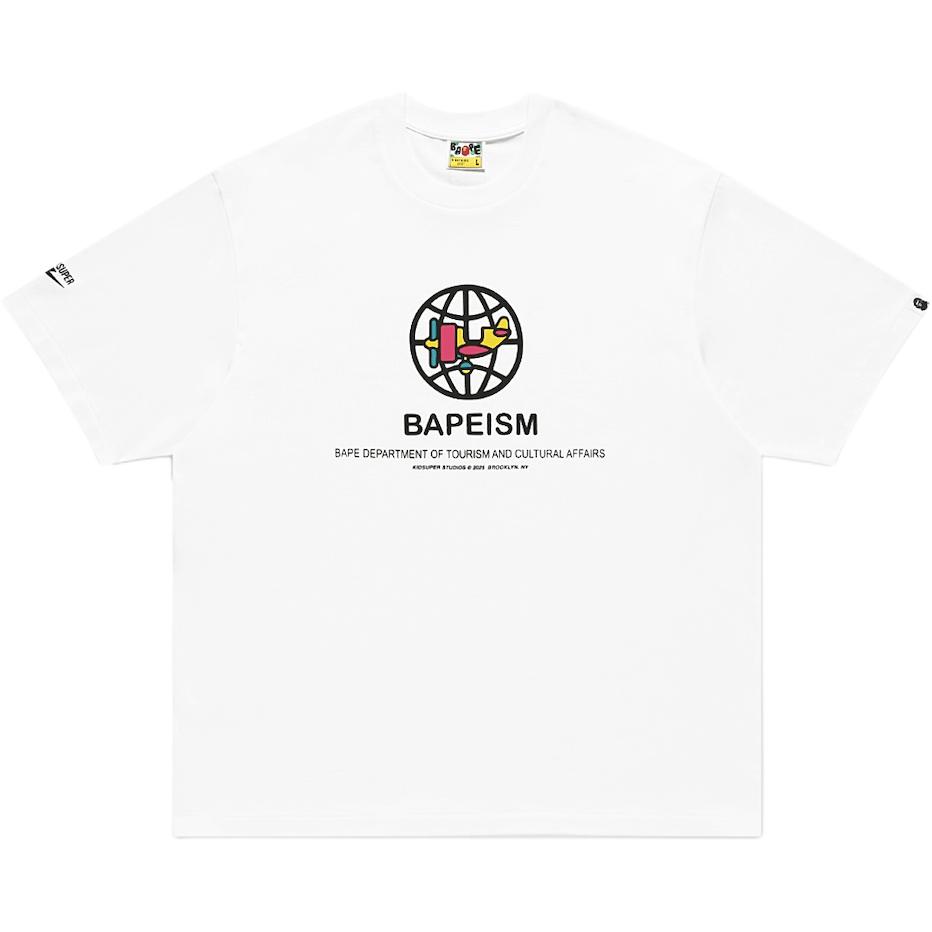 

Футболка Bape X KidSuper Bapeism Logo A BATHING APE, белый