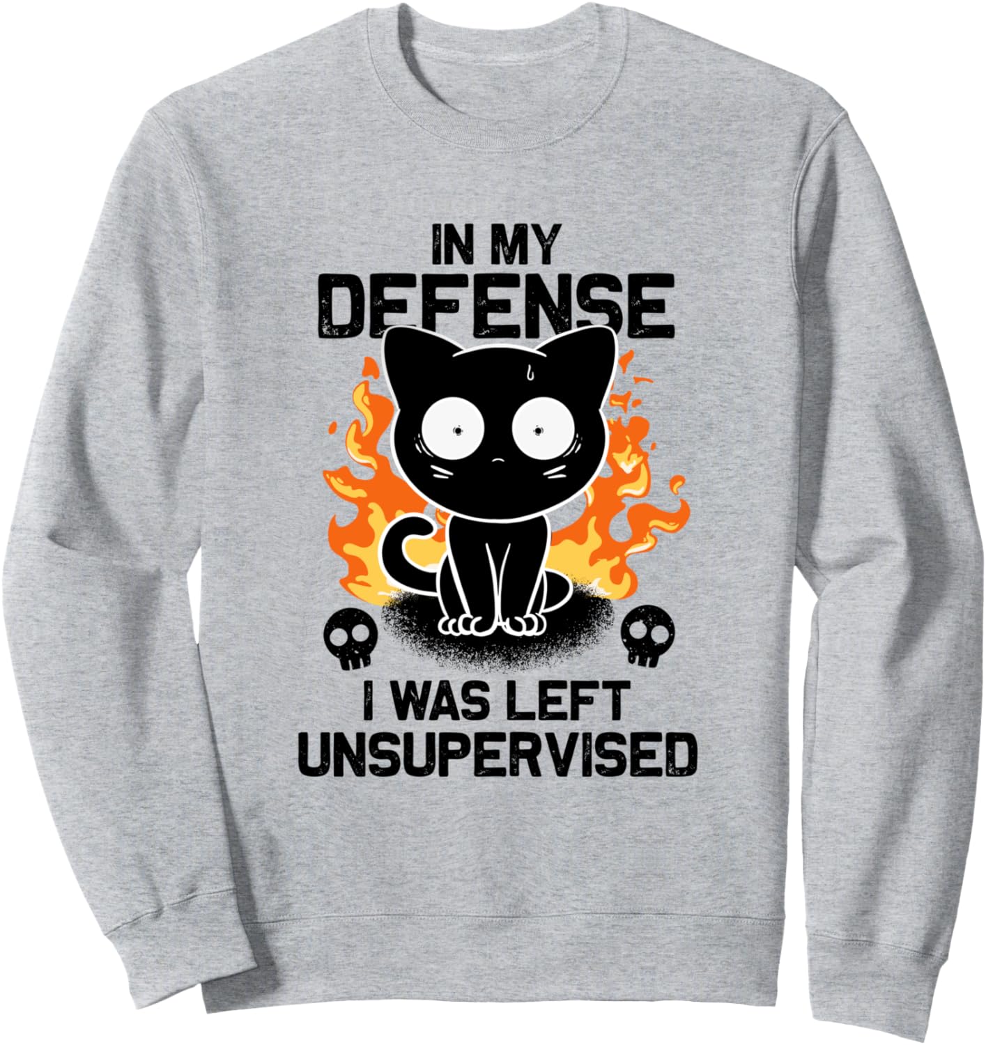 

В свою защиту скажу, что меня оставили без присмотра. Ироничная толстовка с изображением черной кошки In My Defense I Was Left Unsupervised Funny Cat, Черный, В свою защиту скажу, что меня оставили без присмотра. Ироничная толстовка с изображением черной 