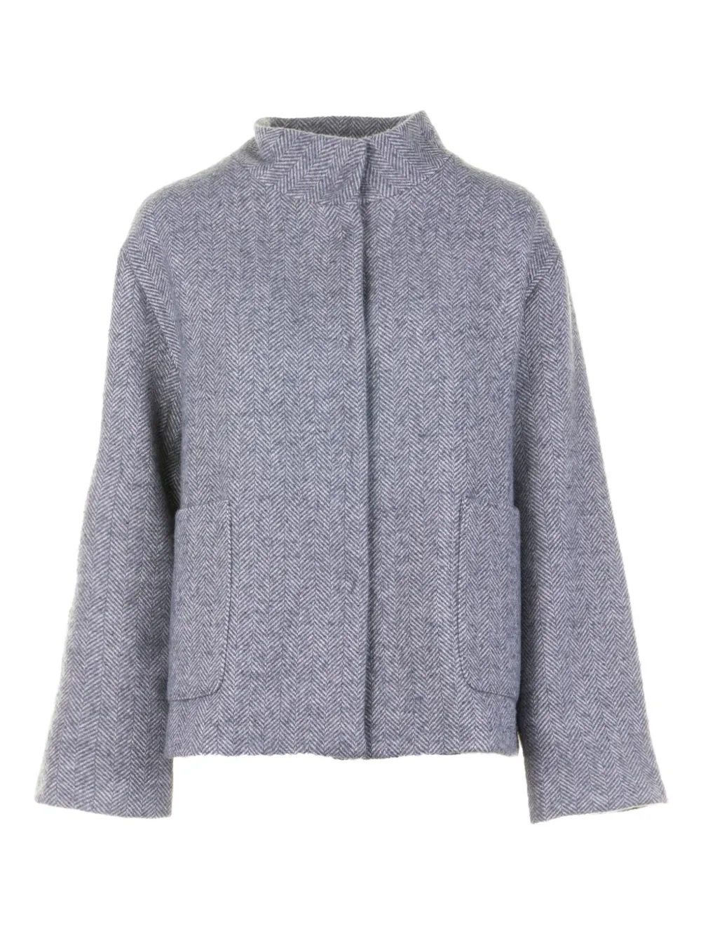 

Пиджак с узором "елочка" Vicario Cinque, серый