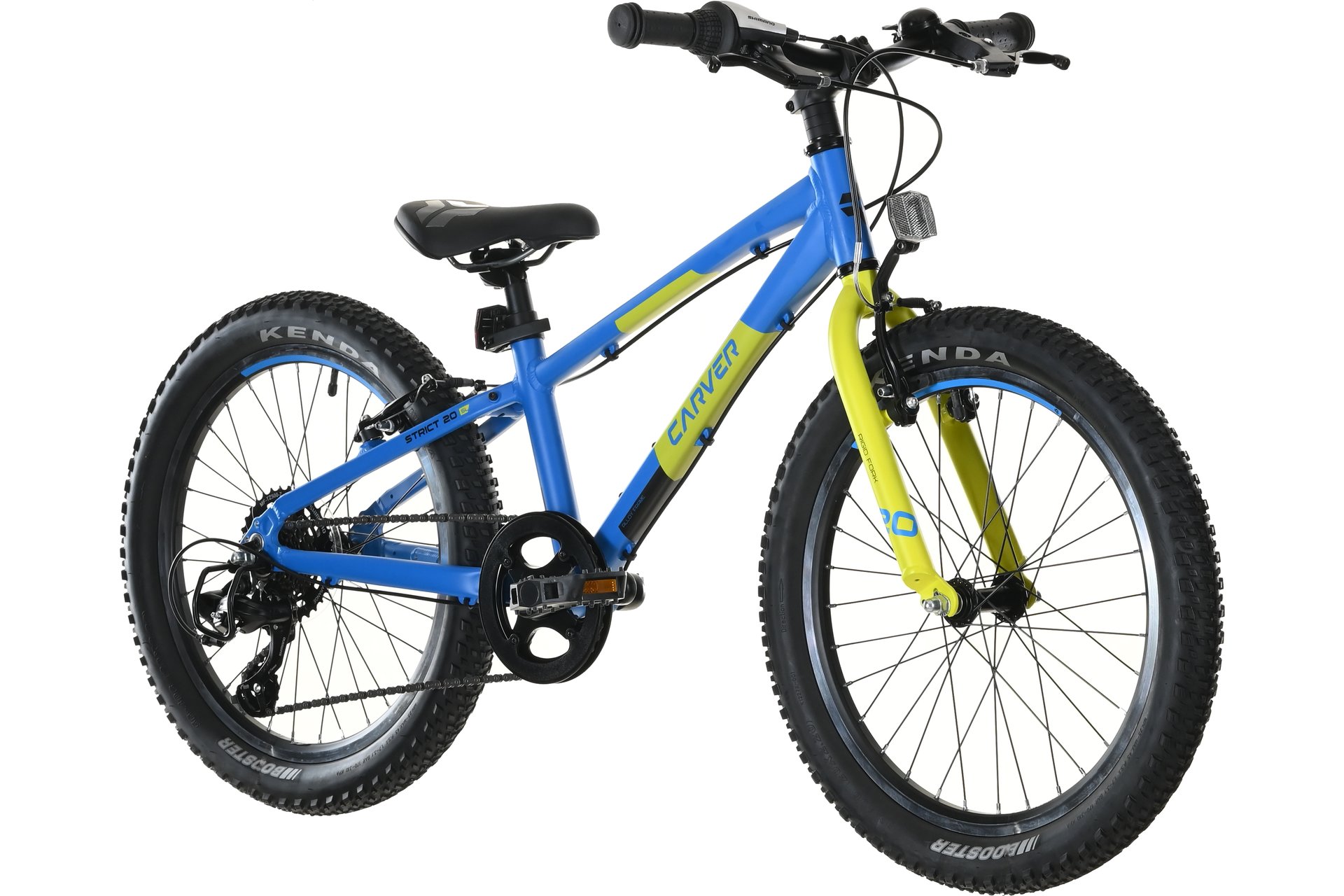 Горный велосипед Carver Strict 20 SL - 20 дюймов - Diamant - 2024, цвет Blau|blue/green yellow/black — фото 3