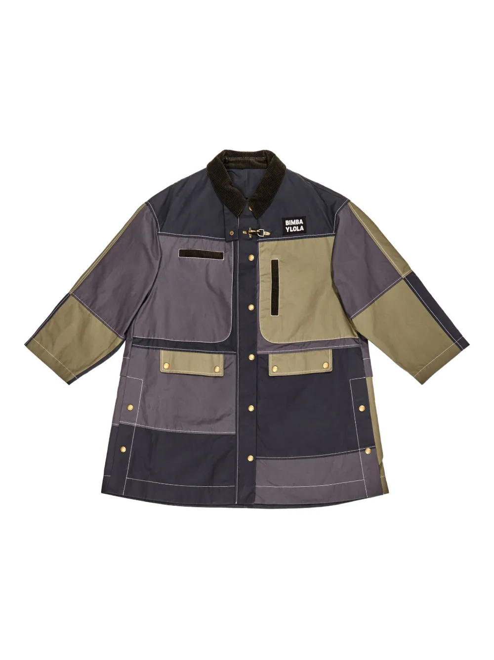 

Пальто с вышитым логотипом Bimba Y Lola, синий