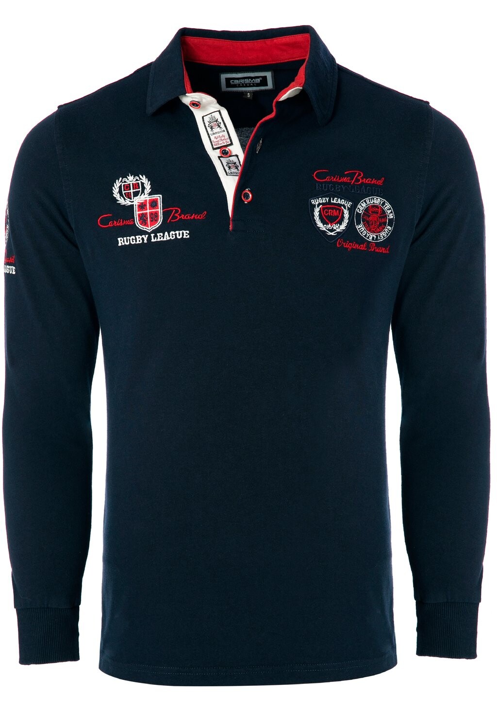 

Поло Mit Und Stickerei Rugby Team CARISMA, синий