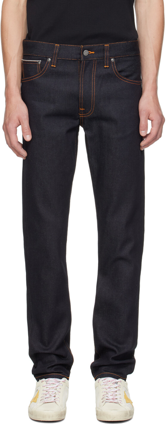 

Джинсы Dean цвета индиго Nudie Jeans, Dry true selvage