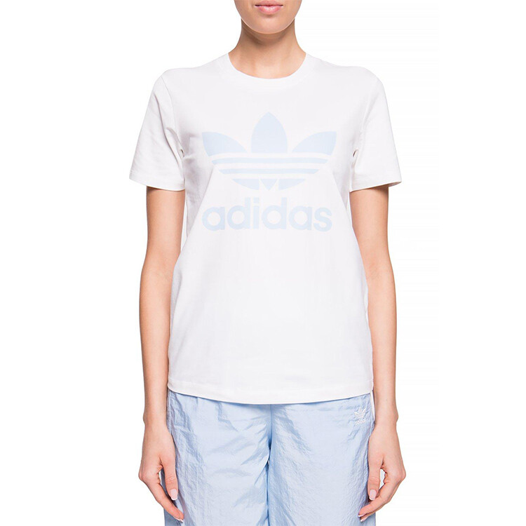 Футболка  Adidas Originals Trefoil, белый — фото 4