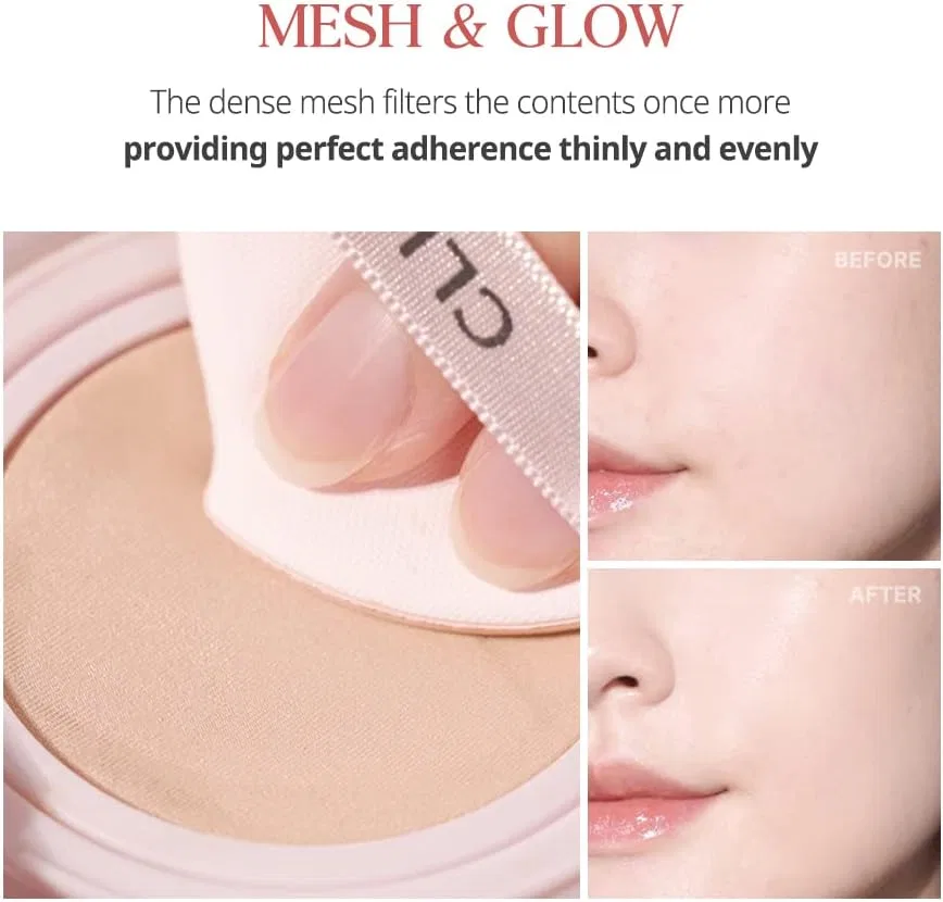 Тональное средство Glow Cushion SPF50+ PA++++ Clio, 15 г, оттенок #2 Lingerie — фото 3