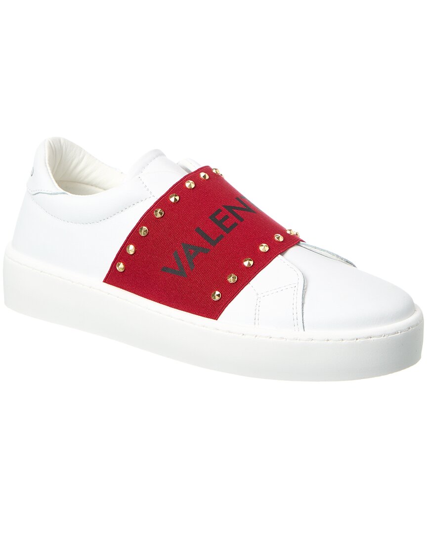 Валентино от Марио Валентино Майя Студия Кожаные Кроссовки Valentino by Mario Valentino, белый