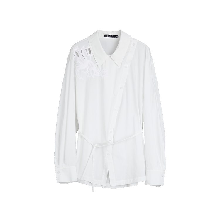 

Рубашка женская Lapel Moderate ELLE, синий