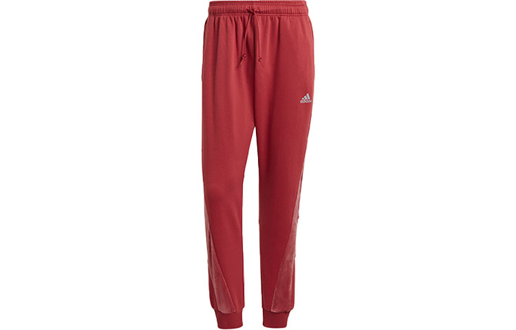 Вязаные спортивные штаны мужские ярко-розовые Adidas — фото 2