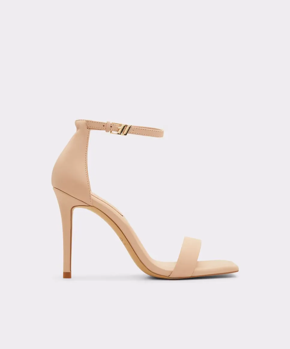 

Женские бежевые кожаные босоножки на каблуке Aldo, бежевый