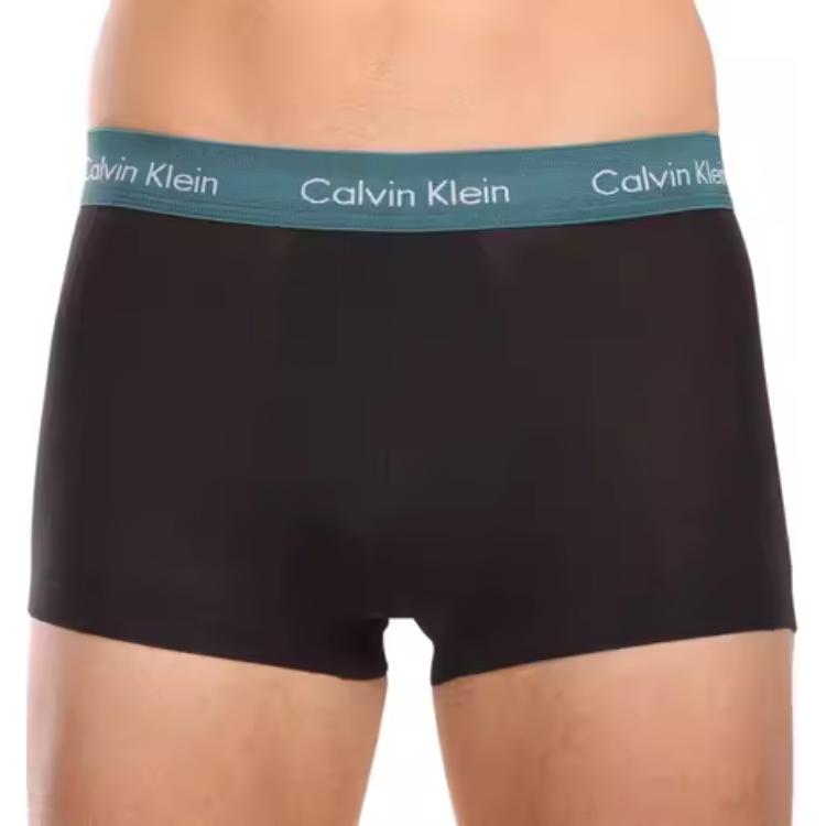 Низкие трусы 3 шт боксеры europe version мужские 3 шт Calvin Klein, черный — фото 4