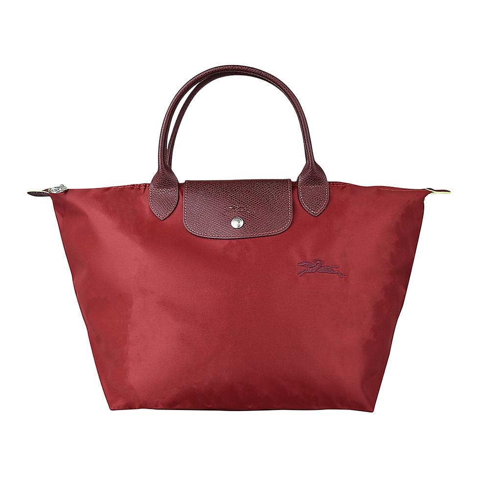 

LONGCHAMP Переработанная холщовая сумка для пельменей большая женская гранатовая