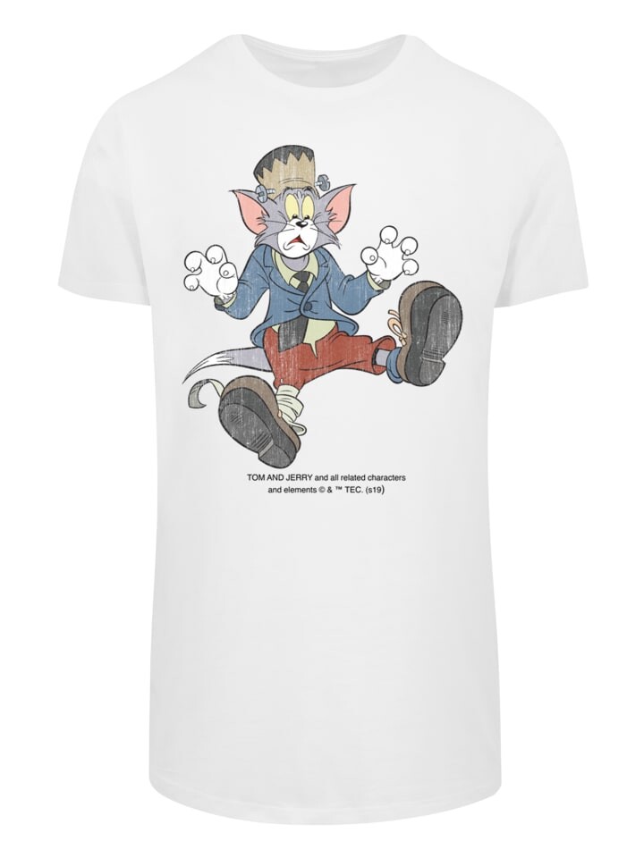 

Футболка F4NT4STIC Tom and Jerry TV Serie Faux Frankenstein Tom, белый