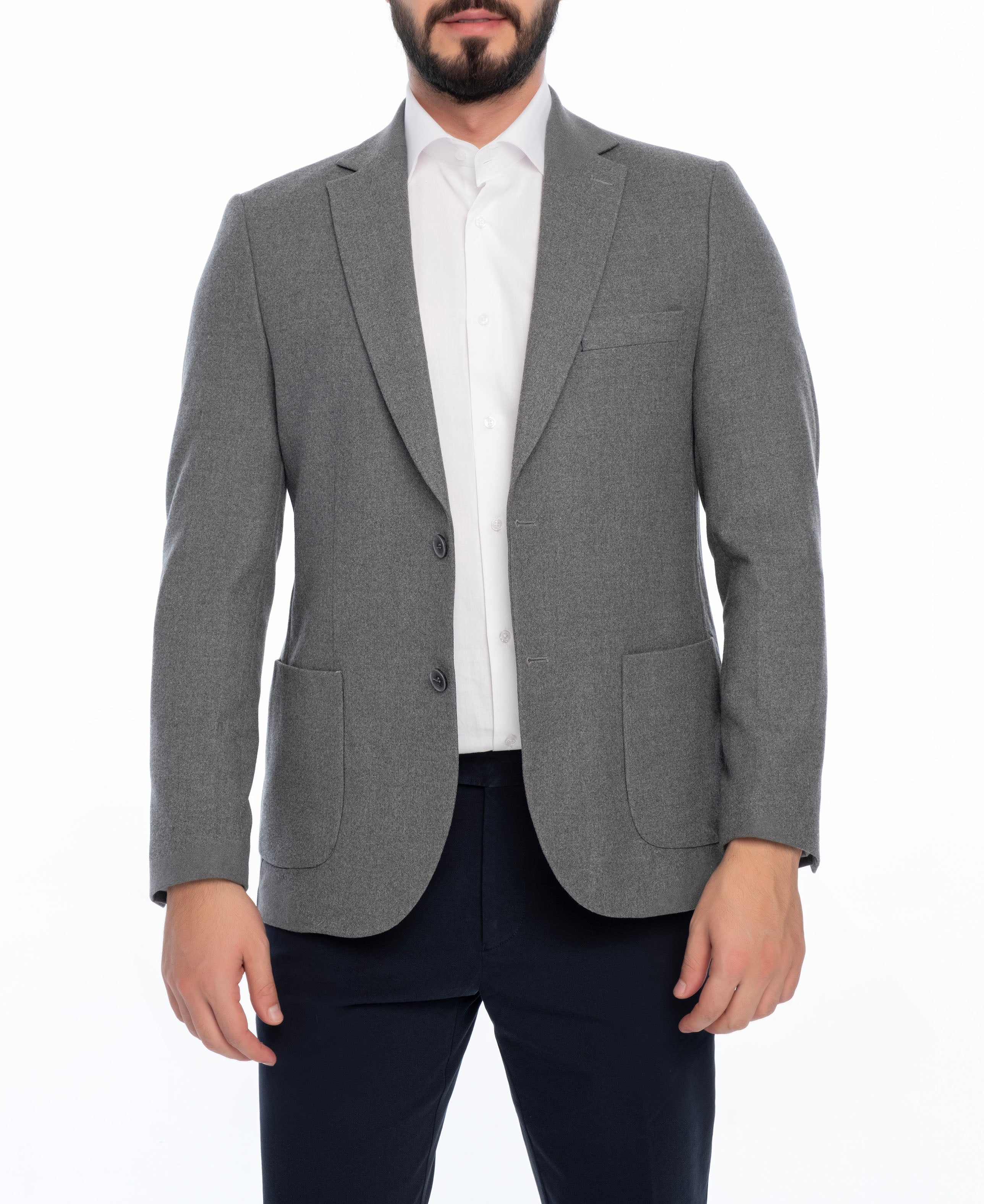 

MORRIS REGULAR FIT ОДНОТОННОЕ СПОРТИВНОЕ ПАЛЬТО Vella Pais, серый