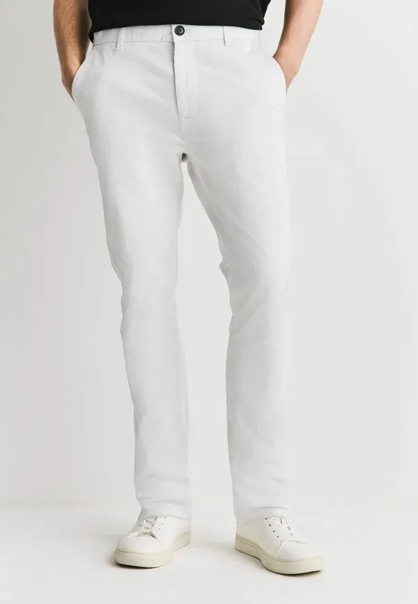 Брюки чинос Next, Stretch chinos, белый