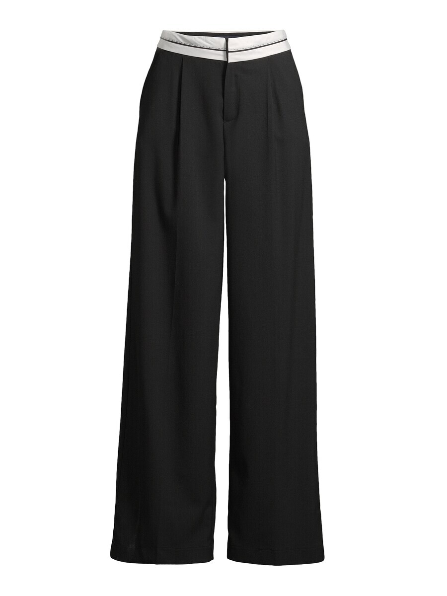 

Брюки со складками спереди AÉROPOSTALE Wide leg Pleat-Front Pants PREPPY, черный