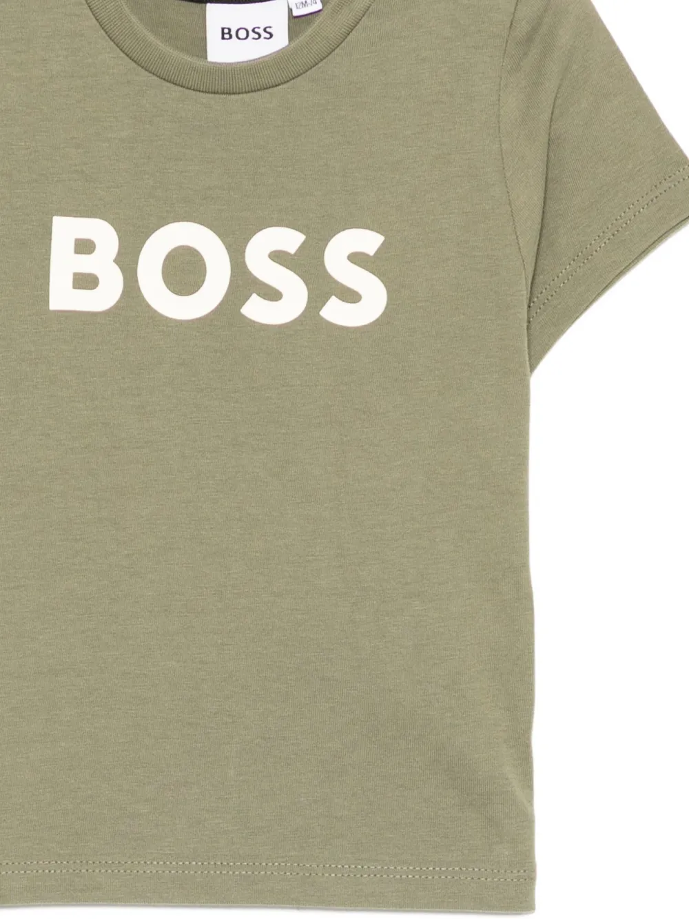 Футболка с принтом логотипа Boss Kidswear, зеленый — фото 3