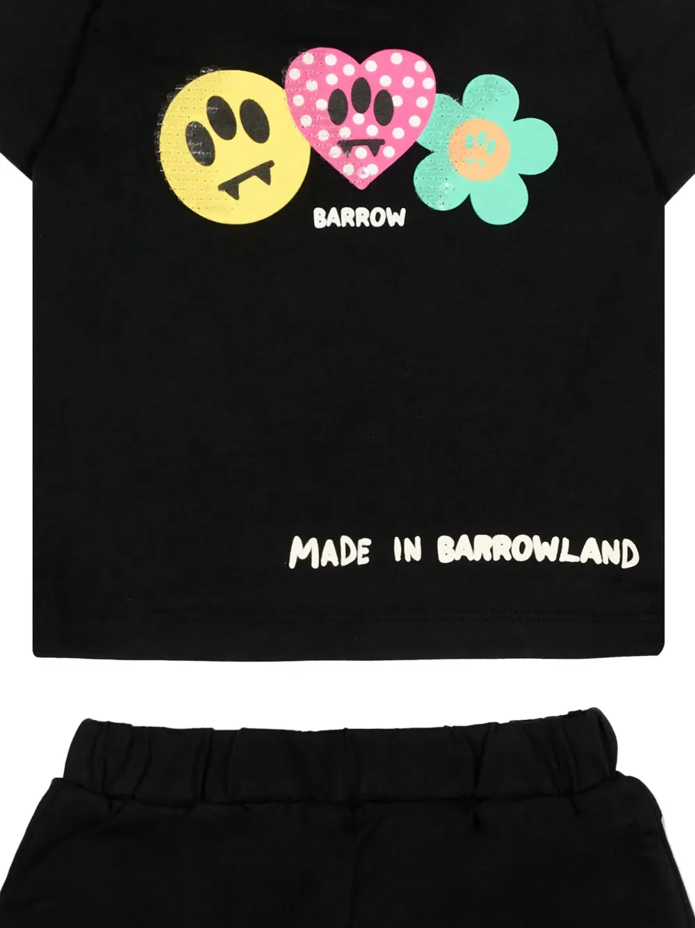 Комплект шорт с графическим принтом Barrow Kids, черный — фото 3