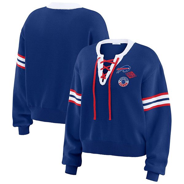 

Свитер женский royal buffalo bills на шнуровке Wear By Erin Andrews
