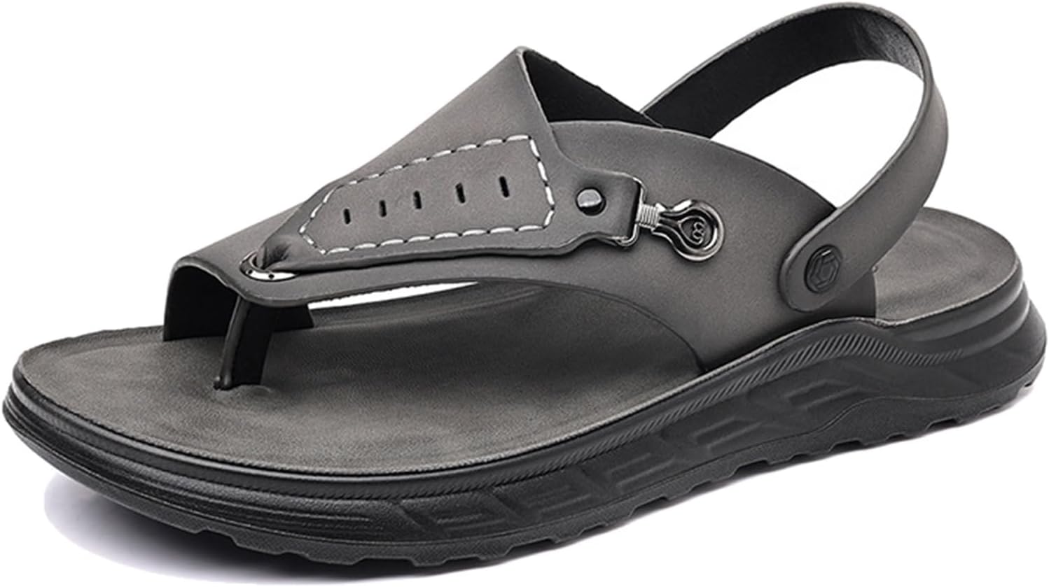 

Сандалии WCXTY для лета с корректором косточки, мужские удобные пляжные тапочки при фасциите подошвы, повседневные ортопедические шлепанцы с кольцом для пальцев, серый