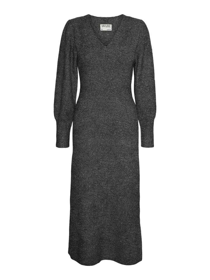 

Платье до колена Vero Moda, темно-серый меланж