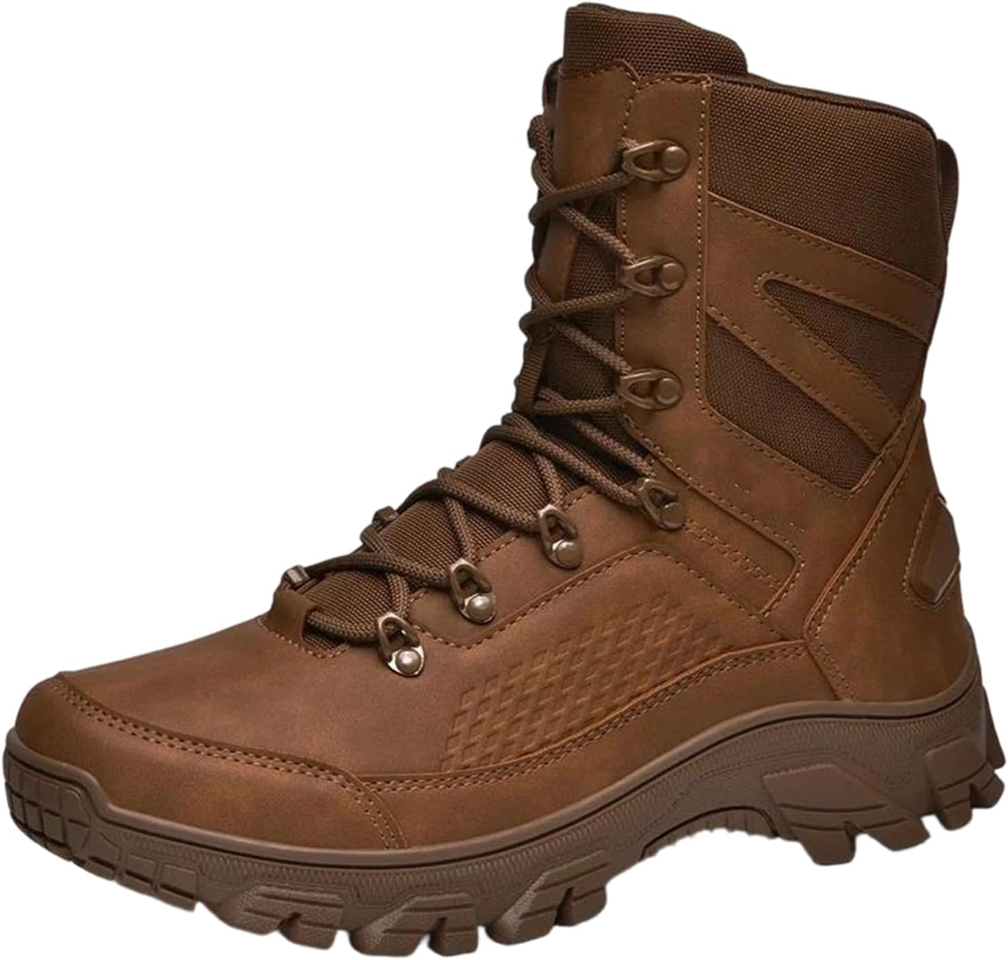 

Мужские тренировочные ботинки Alloaone, высокие, противоскользящие, для походов и треккинга, удобные и дышащие, коричневый