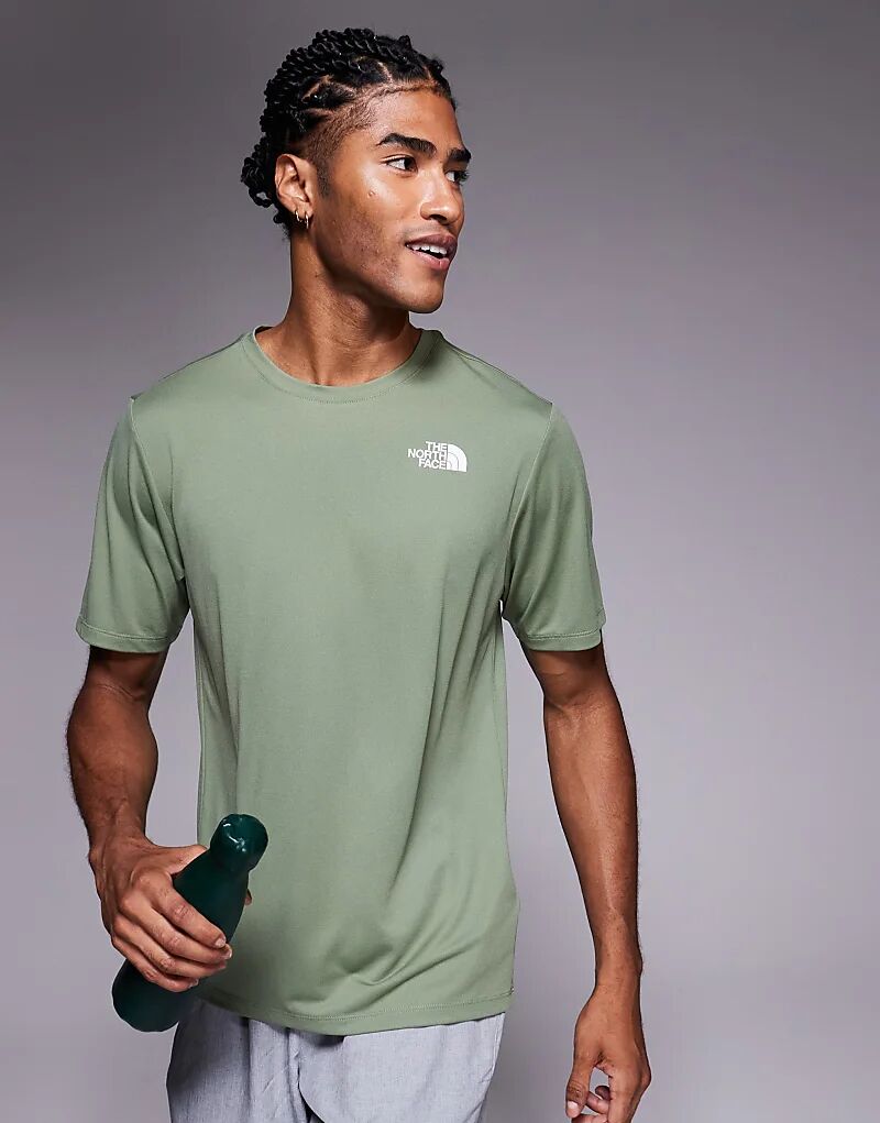 

Футболка с логотипом North Face Training 24/7 зеленого цвета