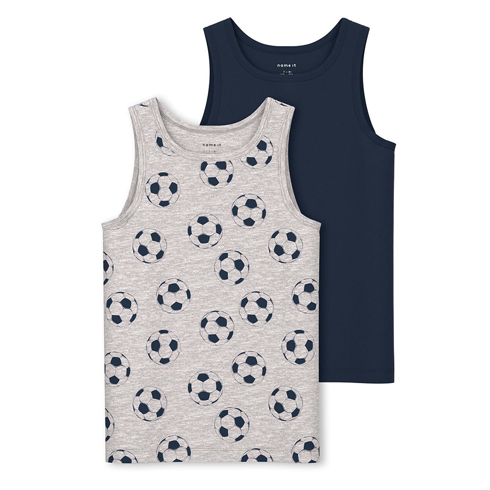 

Футболка Name It Melange Football Round Neck 2 шт, серый