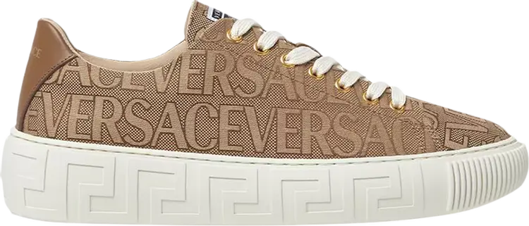 

Кроссовки Versace Greca 'Allover Logo - Brown', коричневый