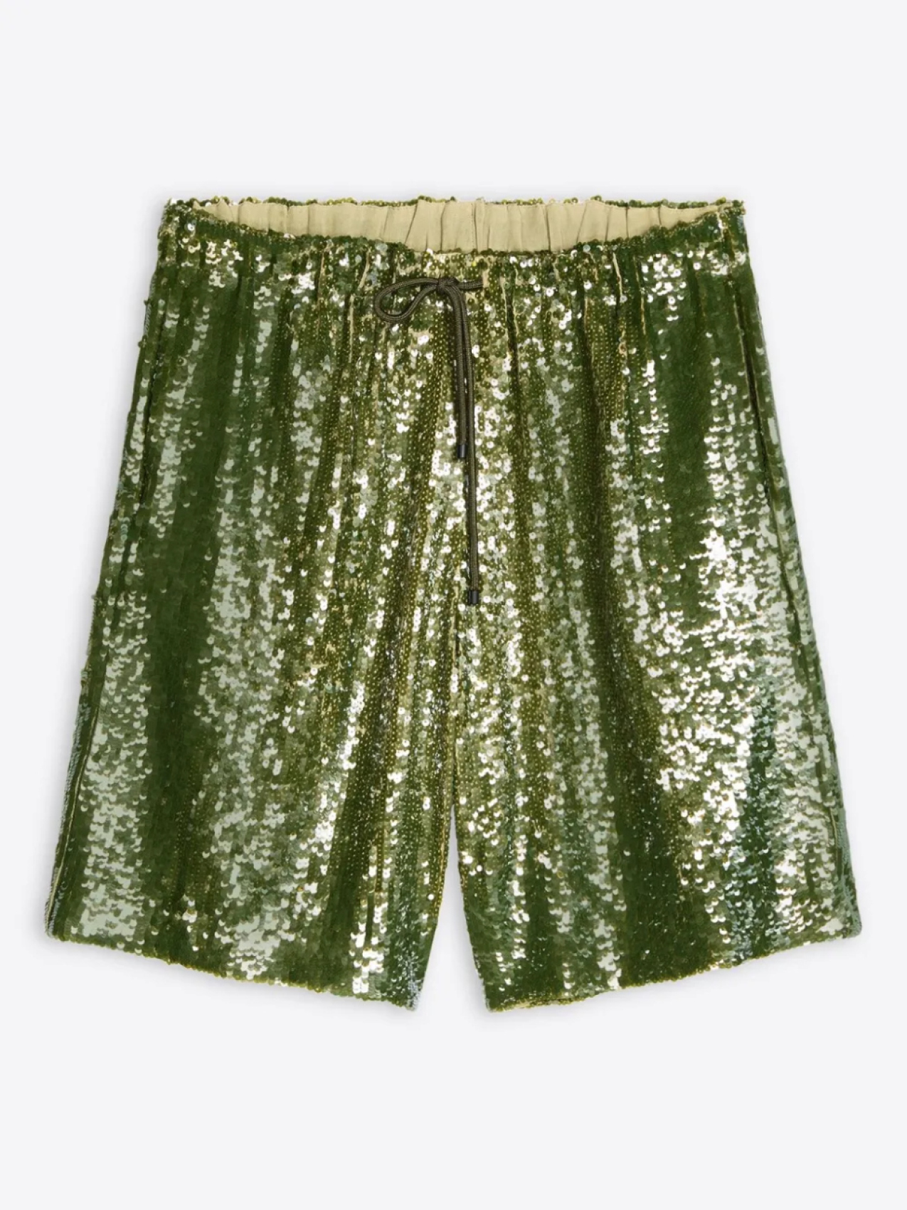 

DRIES VAN NOTEN шорты с пайетками, зеленый