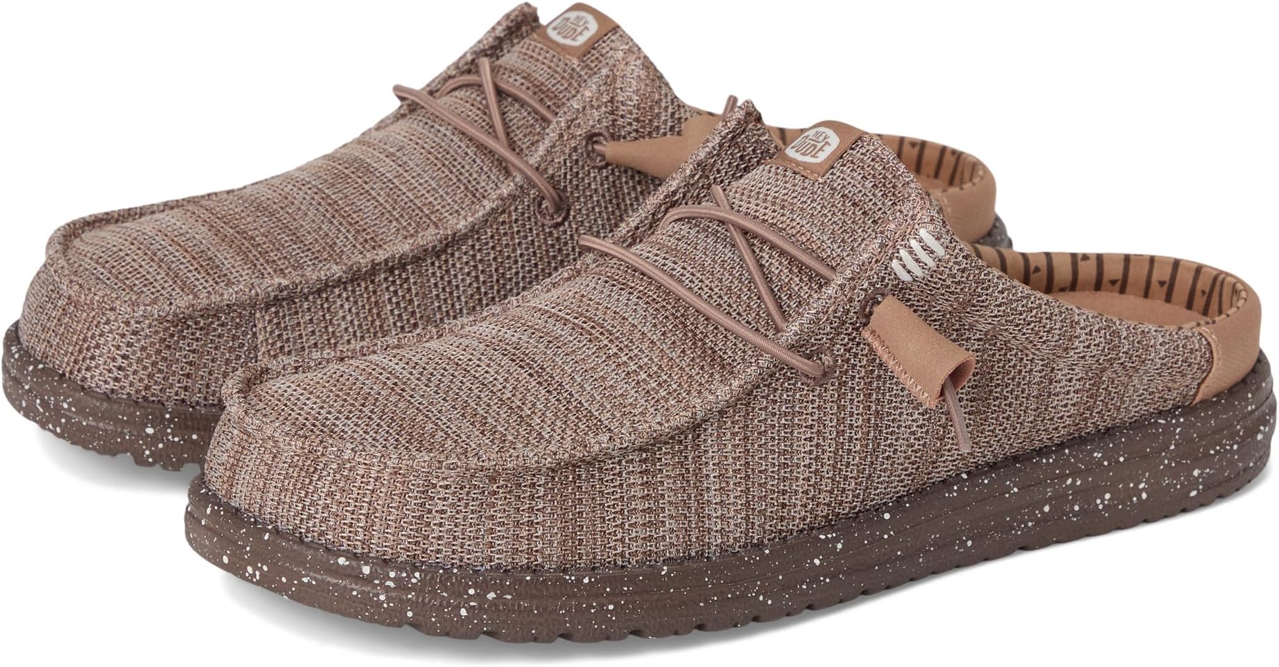 

Лоферы Hey Dude Wally Slip Stretch Sox, цвет Deep Taupe/Chanterelle Tan