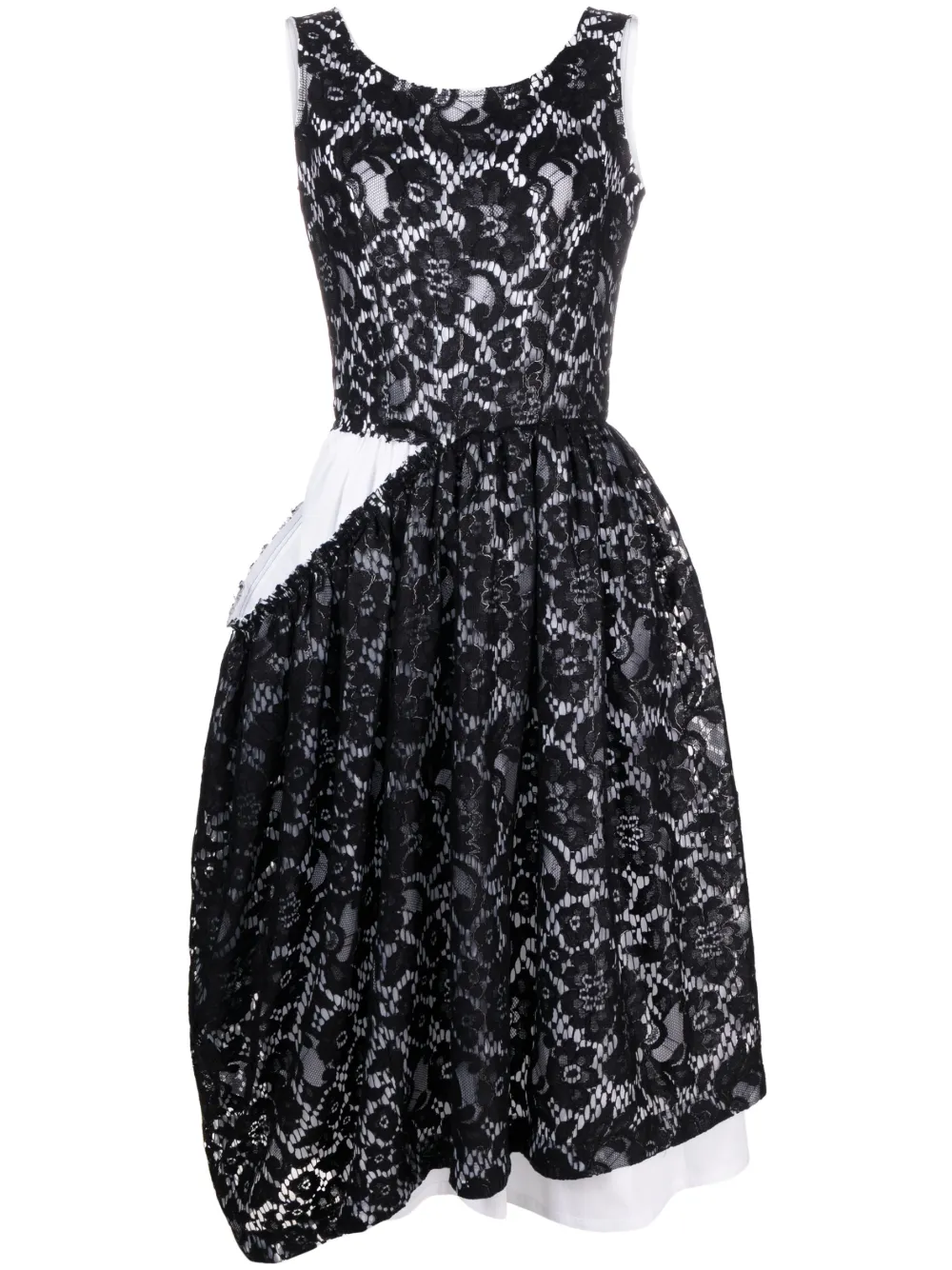 

Кружевное платье без рукавов COMME DES GARCONS, черный