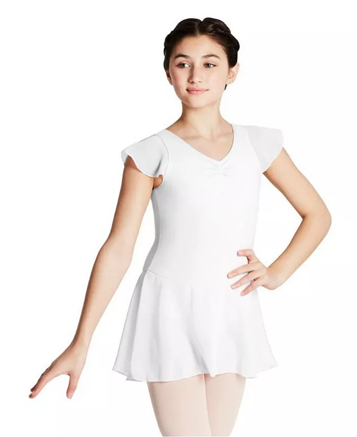 

Платье для девочек с рукавами-фонариками Capezio, белый