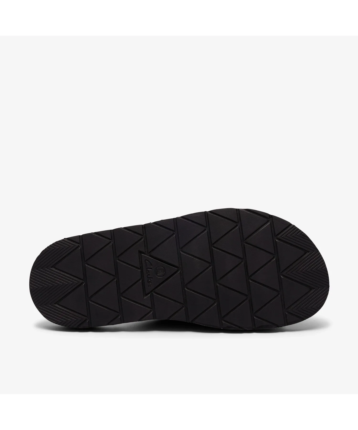 Мужские сандалии Clarks Solsbury Slide из премиум велюра чёрные — фото 3