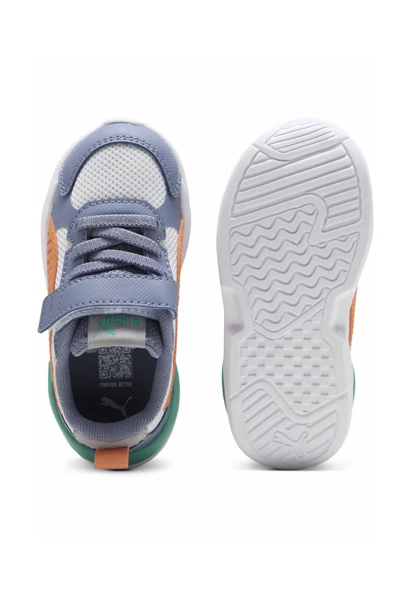 Рентген 3 детские туфли Puma, Feather Gray-Melon Glow-Gray Sky-Vibrant Green — фото 3