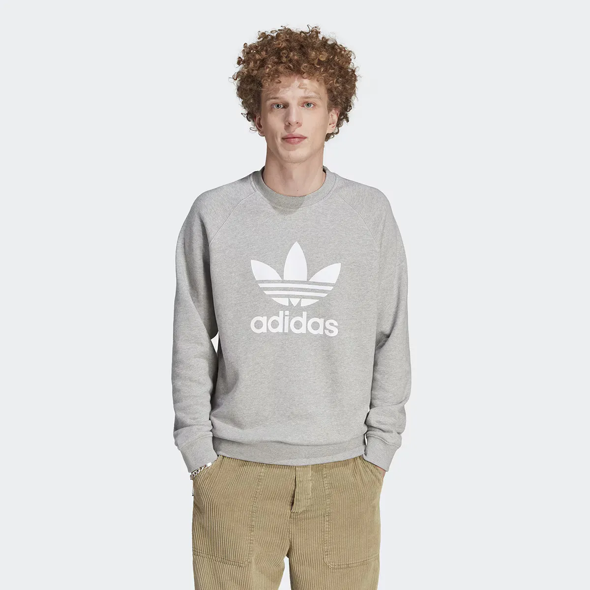 

Мужская толстовка adicolor Classic Трилистник Adidas Originals, серый
