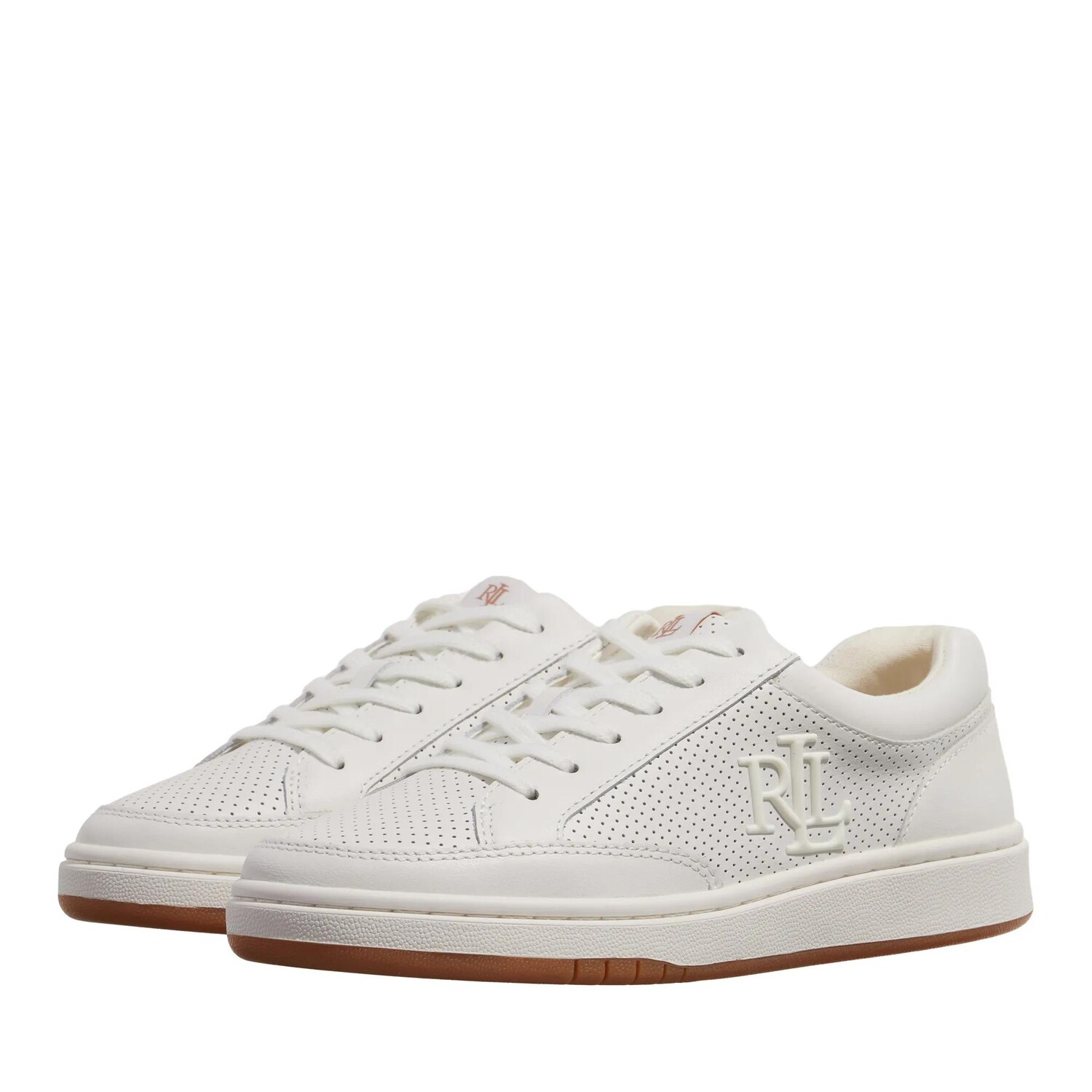 

Кроссовки hailey 6 с низким берцем и кружевом snow Lauren Ralph Lauren, белый