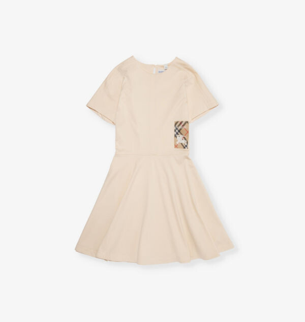 

Мини-Платье Riley ekd-patch из хлопка 3-14 лет Burberry, цвет calico