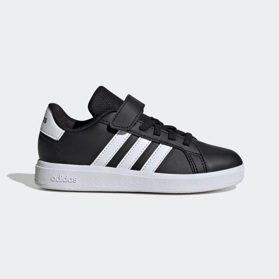 Детские кроссовки ADIDAS - Grand Court чёрно-белые — фото 2