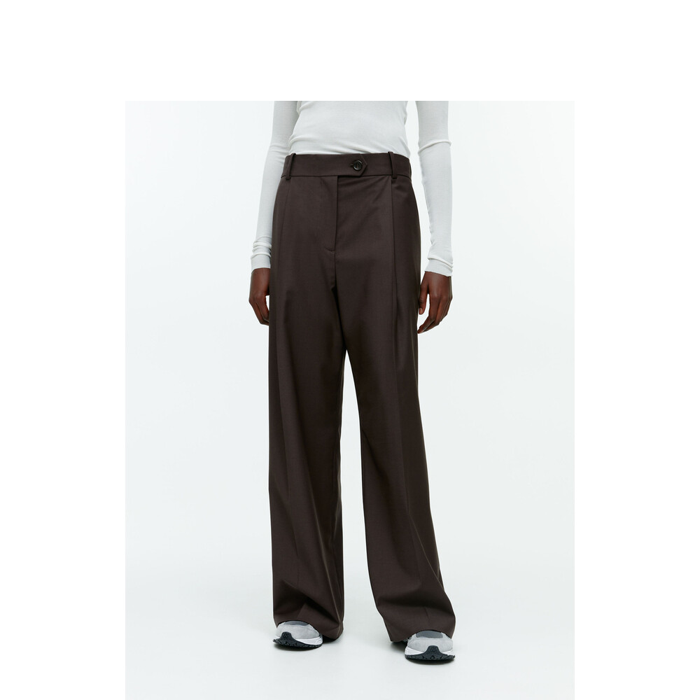 

Брюки женские Arket костюмные, темно-коричневый