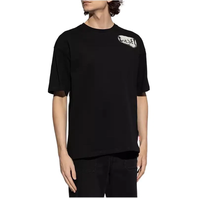 Футболка с круглым вырезом Diesel Black — фото 4