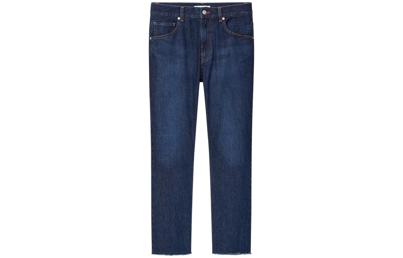 

Jw Anderson Co-Branded Series Джинсы мужские Sea Blue Uniqlo, цвет Sea Blue