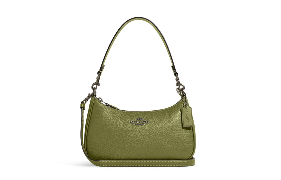 

Coach Женская кожаная сумка через плечо Teri, средний размер, травянисто-зеленого цвета