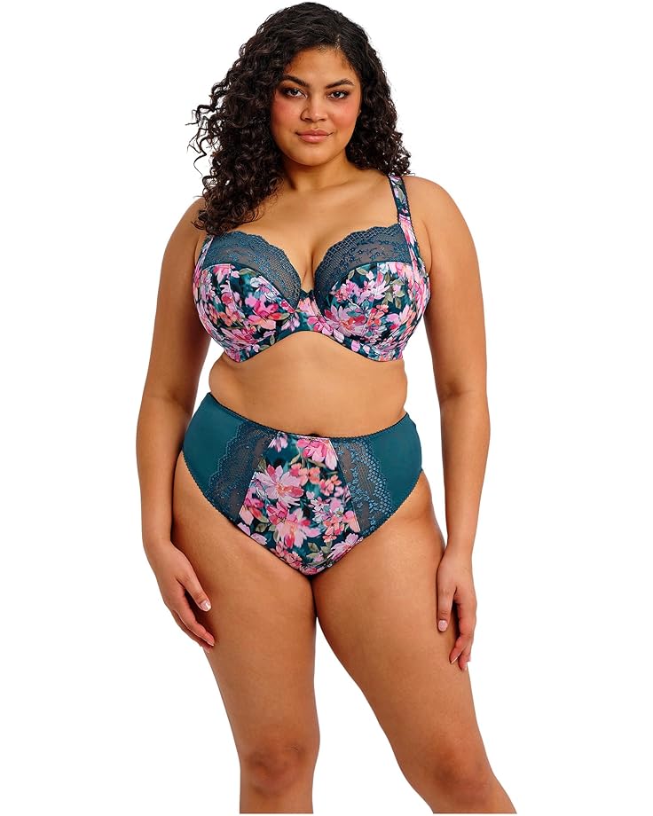

Женский бюстгальтер elomi Lucie с косточками и глубоким вырезом, Teal Floral