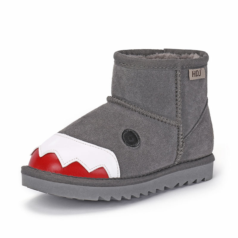 

Теплые противоскользящие детские ботинки с низким голенищем HDJ, желтый