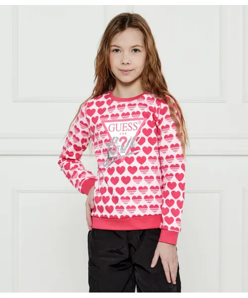 

Толстовка Regular fit Guess, розовый